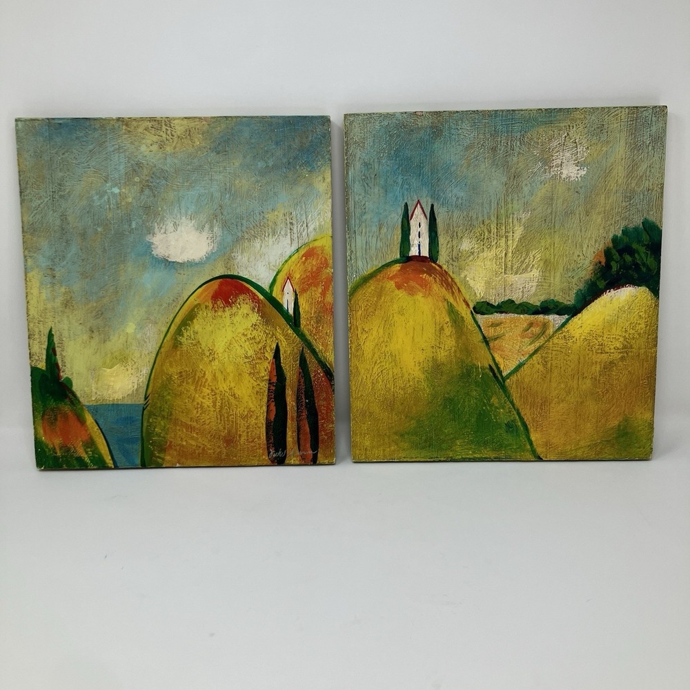 Vintage Janet Weed Beaver Southern Living At HOME Italian Countryside Art Set 2